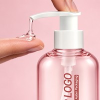 Bouteilles à pompe en plastique transparent, emballage cosmétique, conteneur pour lotion, shampoing, soins de la peau, logo personnalisé