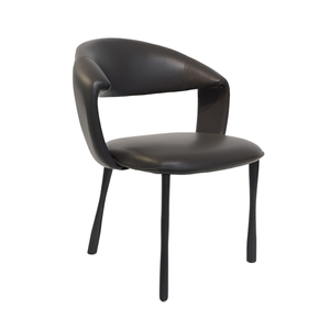 <span class=keywords><strong>Chaise</strong></span> de salle à manger design nordique minimaliste moderne du milieu du siècle, en cuir, à dossier haut, pour <span class=keywords><strong>cuisine</strong></span> et salle à manger - Product Image 1