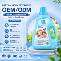 Détergent à lessive liquide écologique pour la maison, 2 kg, formule douce et délicate, élimination profonde des taches, pour le lavage familial, produits de nettoyage