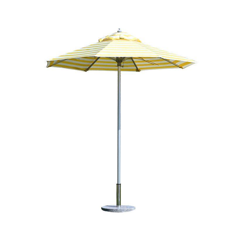21 parasols intermédiaires jaune-blanc