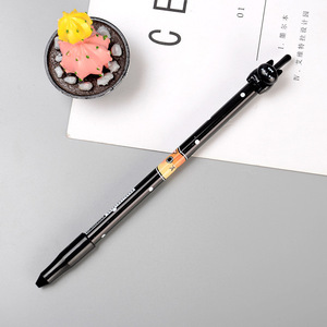 Pluma estilográfica neutra para oficina de estudiantes, 0,5mm de ancho de escritura, premio de cola de gato saltador de plástico de la tienda de papelería - Product Image 4