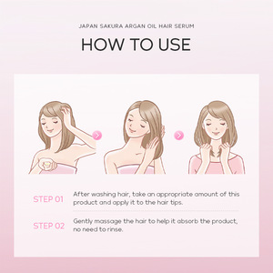 Superventas reparación Anti cabello roto suave y mejora seco y maníaco flor de cerezo japonesa Gump aceite suero para el cuidado del cabello 100ml - Product Image 4