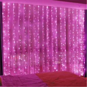 Fenster vorhang Lichter 9,8 Fuß dimmbar und anschließ bar mit 300 LED, Timer für Schlafzimmer Wand Party Indoor Outdoor Dekor