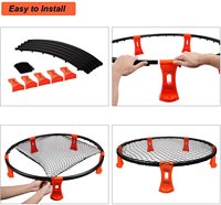 STRUE SPIKE01 Mini jeu de beach-volley, sports d'équipe, Spike Ball, certifié EN71, matériau PP, équipement de fitness pour adultes, pelouse