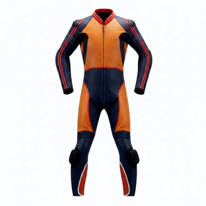 Professional Track Racing Suit/Traje Made to Measure Cowhide/Kangaroo Leather With Level 2 Protection - Product Image 1