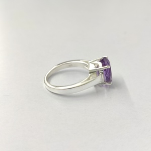แหวนพลอยอเมทิสต์ เงินแท้ 925 แหวนพลอยทำมือ คอลเลคชั่นแหวนเงินคุณภาพ ราคาขายส่ง - Product Image 5