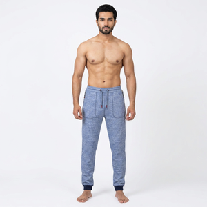 Men's Casual Fitness <b>Trousers</b> Mid Solid Color Custom Logo Eco-Friendly Breathable Waterproof 100% Polyester High Quality - Product Image 1