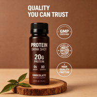Boisson protéinée portable Nutrtech RTD 120 ml – Boisson nutritionnelle post-entraînement pour le fitness, apportant de l'énergie, durée de conservation de 24 mois