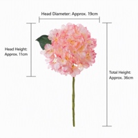 Vuurvlieg Hydrangea Kunstbloemen 22 Kleuren Zijden Bloemstukken voor Bruiloft Bloembol Achtergrond Woonkamer Decoratie