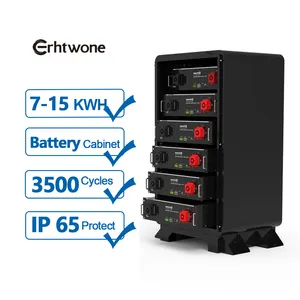 ErhtwoneIP65屋外10kwh15kwh家庭用エネルギー貯蔵システム48v150ah 200ah300ahリチウム電池キャビネット
