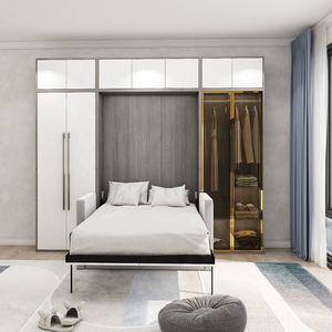 Arredamento per Camera da <span class=keywords><strong>Letto</strong></span> <span class=keywords><strong>Salvaspazio</strong></span> Moderno <span class=keywords><strong>Letto</strong></span> a Scomparsa Trasformabile a Parete con Divano - Product Image 2