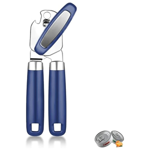 Ouvre-boîte manuel multifonctionnel avec aimant, lame tranchante, bord lisse, acier au carbone écologique, 21 cm, pour bouteilles - Product Image 1