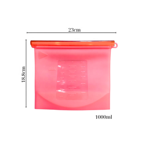 Sacs de conservation alimentaire en silicone de haute qualité, design classique, multifonctionnels, 1000 ml - Product Image 3