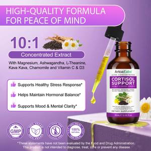 ArtoaLabs 60ml hormon keseimbangan hormon pendukung cairan tetes vegetarian organik suplemen cair untuk fokus suasana hati & tidur - Product Image 3