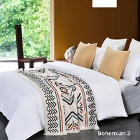 Ensemble de couvre-lit de luxe de style européen en polyester pour hôtel, motifs végétaux, housses de coussin lavables en machine, surdimensionnées, pour toutes les saisons