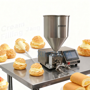 Máquina <span class=keywords><strong>de</strong></span> inyección automática pequeña <span class=keywords><strong>de</strong></span> alta productividad para hacer mermelada <span class=keywords><strong>de</strong></span> pan, donut, musgo, queso, magdalenas, gelatina, pastel, crema, relleno - Product Image 1