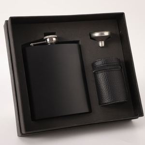 Gourde à liqueur en acier inoxydable noir mat avec gravure laser, logo personnalisé, 6oz, 7oz, 8oz, 9oz, 10oz, 12oz - Product Image 6