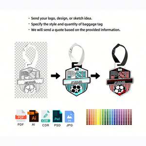 Offre spéciale étiquette de bagage en PVC à la mode avec nom pour les voyages de vacances - Product Image 4