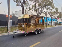 Chariot de vente de nourriture de chine, camion de nourriture de barbecue, remorque de chariot de nourriture de BBQ