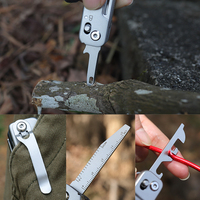 Compact 12-en-1 En Acier Inoxydable Étanche Couteau Pliant Amovible Ciseaux Ouvre-Bouteille Multi-Outil En Plein Air Camping D'urgence