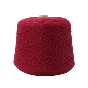 Wholesale recycled high quality dyed yarn 32S spun 100% polyester yarn for knitting