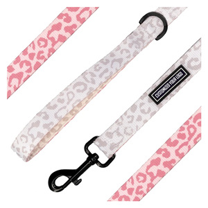 Juego De Correa Y Collar Para Perro Cintas Personalizadas Sólido 2022 Diseño Gratis Logotipo Personalizado Sublimación Impreso Nylon Correa De Perro Nylon - Product Image 4