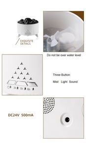 Venta Directa de Fábrica: Altavoces Inalámbricos Portátiles de Plástico con Diseño de Medusa Llama, Carga USB, Ruido Blanco Natural y Humidificador Volcánico - Product Image 2