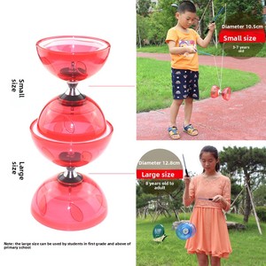 <span class=keywords><strong>Diabolo</strong></span> Campus à trois à cinq roulements, en caoutchouc souple, double tête, pour débutants, lumineux, <span class=keywords><strong>avec</strong></span> sonnette, fabriqué en Chine, emballage en sac en filet - Product Image 2