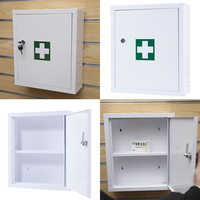 Wandmontierter Medizinschrank Pulverbeschichtete Medizinbox Medizinalbedarf Aufbewahrungsbox