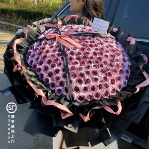 Boîte à fleurs cadeau Saint-Valentin pour anniversaire Graduation Noël Thanksgiving Home Deco Eternal Flower Gift - Product Image 5