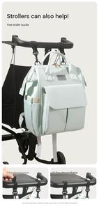 Sac de voyage pour maman de grande capacité, imperméable, avec poche isotherme pour biberon, ouverture complète, fixation pour poussette - Product Image 6