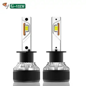 G-View Phare à LED antibrouillard H4 H7 H8 H1 6000K Factory Supply Car LED Headlight Dual Colors 9005 9006 LED Headlamp