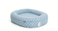 Yangyang Pet Solid Cartoon Kühlendes, flauschiges Memory-Schaum-Hundebett in Hellbeige, oval, luxuriös, beruhigend, orthopädisch