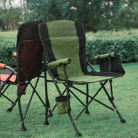Chaise pliante de camping Oxford avec logo personnalisé pour le camping et la plage, chaise pliante portable avec porte-gobelet et sac de rangement