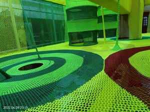 เครือข่ายปีนเขาตาข่ายสำหรับงานหนักสำหรับสวนผจญภัยในร่ม - Product Image 2