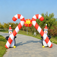 Arche gonflable de Noël Père Noël, étoile, arbre, publicité personnalisée, décoration extérieure résistante à l'eau et au soleil pour événements, certifiée CE