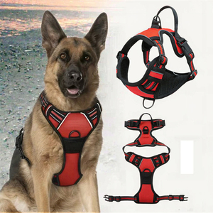 Custom Solid <b>Dog</b> Harness Set Breathable Neoprene Polyester No Pull <b>Dog</b> Leash Arnes Custom <b>Dog</b> Harness Leash Arnes - Product Image 2
