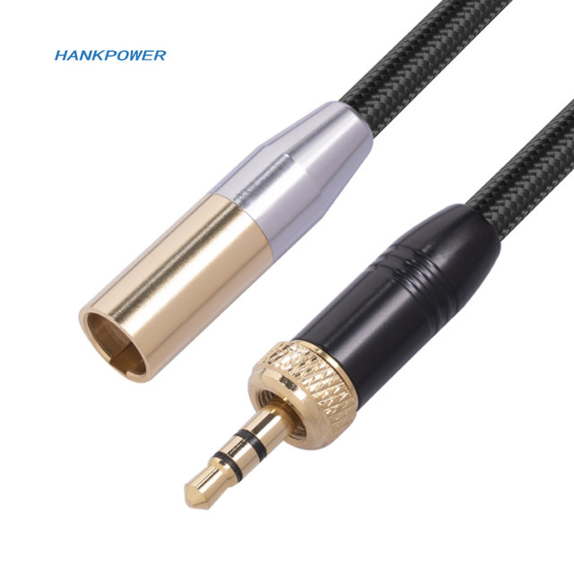 Mini XLR 3Pin Microphone Cable for Camera Internal Thread 3.5mm Male to Mini 3P XLR Male Adapter 0.3m