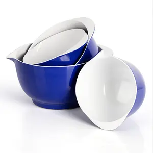 Popular Lovely Assorted Melamine Mixing Salad Bowl Set For Family Kitchen To Use BPA FREE Dishwasher Safe