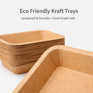 Caja Rectangular Blanca Ecológica de Papel Kraft Marrón para <span class=keywords><strong>Sushi</strong></span>, Envase Práctico para Alimentos, Ideal para Ensaladas y <span class=keywords><strong>Sushi</strong></span> - Product Image 4