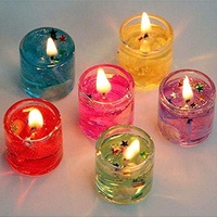Mehrfarbige Rauchfreie Dekorative Mini Niedliche Gel-Wachs Teelichter mit Farbwechsel-Funktion für Heim-Deko Diwali Festival