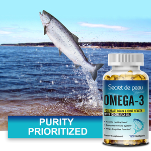 Kapsul Softgel <span class=keywords><strong>Omega</strong></span> <span class=keywords><strong>3</strong></span> minyak ikan, meningkatkan kesehatan sistem imun pabrik 120 buah - Product Image 6