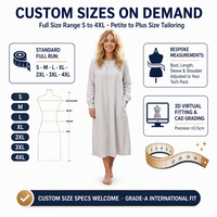 Robe longue minimaliste personnalisée pour femmes avec poches discrètes et poignets boutonnés – Fournisseur de vêtements en gros