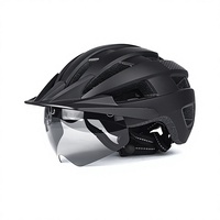 Nouveau casque de cyclisme de compétition transfrontalier avec visière et lunettes, demi-casque unisexe pour adulte en matériau PCEPS, motif personnalisable