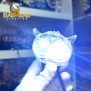 BAOBAO FRGB Hibou Mini LED Antibrouillard Blanc Jaune Double Couleur Moto Lumières En Aluminium Métal Phare Ampoule pour Moteur pour Vélo - Product Image 5