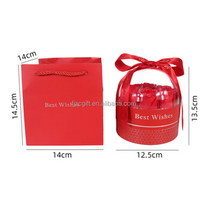 Boîte à bijoux de luxe personnalisée avec logo, fleurs séchées romantiques préservées pour bagues, pendentifs, boucles d'oreilles, <span class=keywords><strong>prix</strong></span> d'usine éternel - Product Image 3