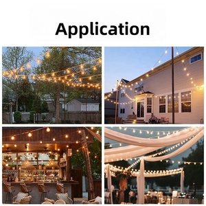 G40 100FT 50 Ampoules Décorations de Noël <span class=keywords><strong>Guirlande</strong></span> LED pour mariage Jardin <span class=keywords><strong>Guirlande</strong></span> de fées Lumières extérieures EU Plug US Plug - Product Image 6
