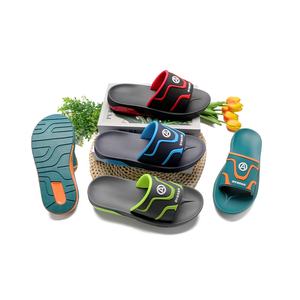 Sandales à glissière personnalisées Henghao Support en vrac d'usine Logo personnalisé Semelle en PU Support léger antidérapant Pantoufle de commande en gros OEM - Product Image 3