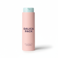 Flacon cosmétique rotatif rétractable en plastique ABS, sérigraphié rose mat, pour emballage de lotion et de soins de la peau