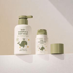Nuevo Set de Botellas para Cuidado del Bebé, Botella Redonda con Bomba de 300ml y 500ml, Botella de Champú, Botella de Loción sin Aire de 50ml de PP - Product Image 4